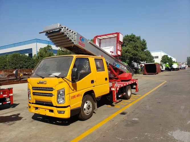 文登附近云梯车出租 砂石搬运